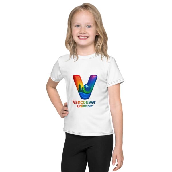 Kids crew neck t-shirt with Vancouver Pride