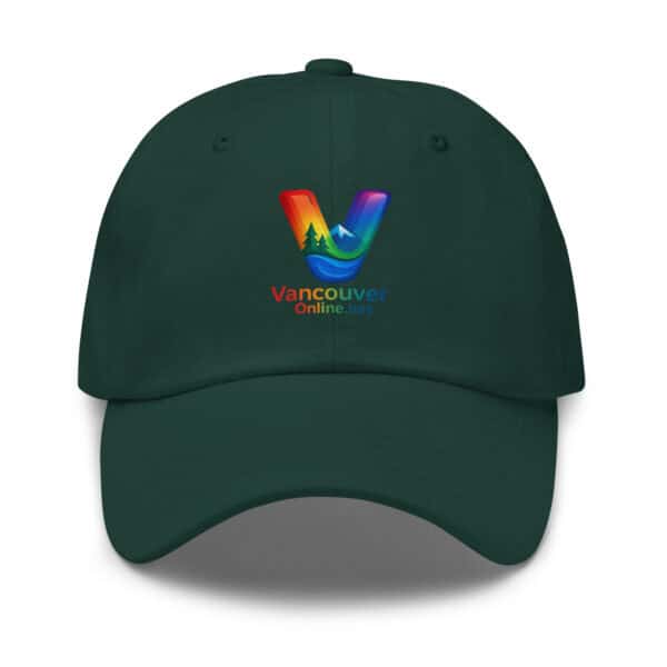 VancouverOnline.net Pride Rainbow V Baseball Hat