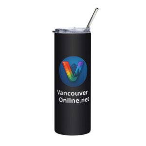 Stainless steel tumbler with Vancouver WA Vibe