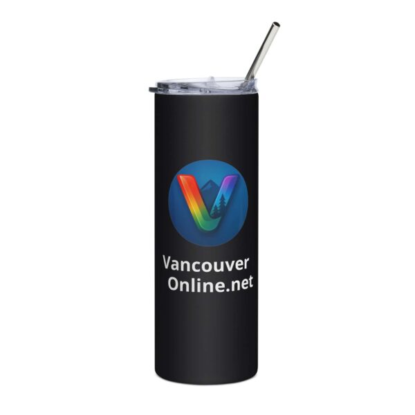Stainless steel tumbler with Vancouver WA Vibe