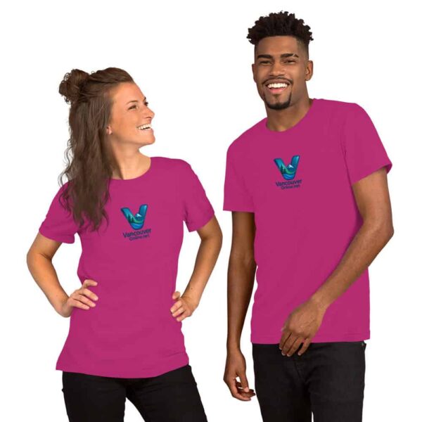 Vancouver Vibes Unisex T-Shirt – Blue & Green Logo Edition - Image 7