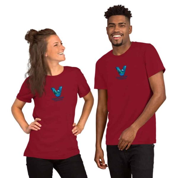 Vancouver Vibes Unisex T-Shirt – Blue & Green Logo Edition - Image 4