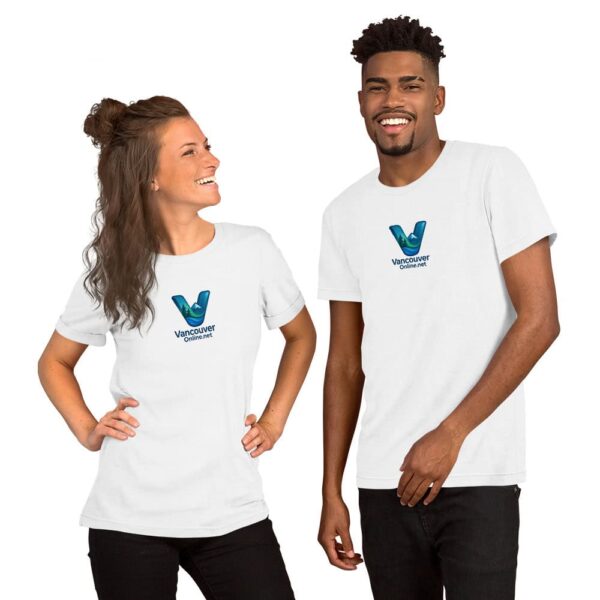Vancouver Vibes Unisex T-Shirt – Blue & Green Logo Edition - Image 10