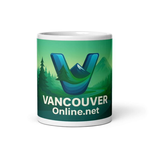 VancouverOnline.net Logo Coffee Mug – Pacific Northwest Design - Image 4
