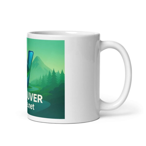 VancouverOnline.net Logo Coffee Mug – Pacific Northwest Design - Image 2